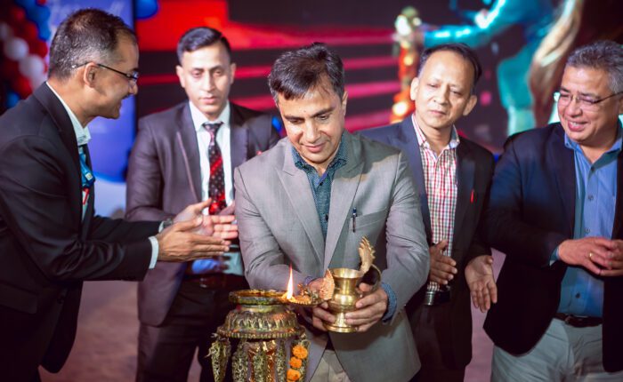 Ceremony with traditional lamp lighting